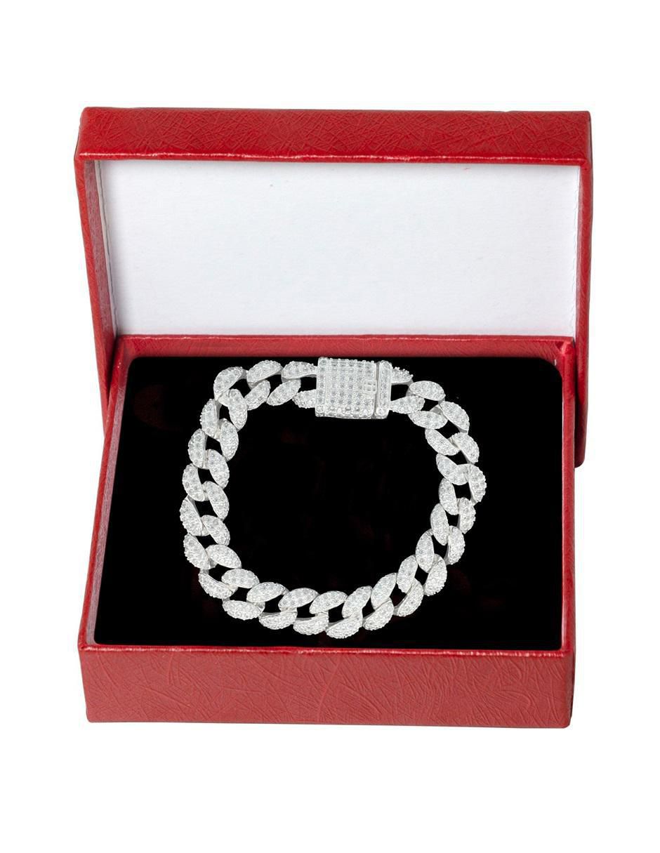 Pulsera de plata P 925 con acabado pavé 4