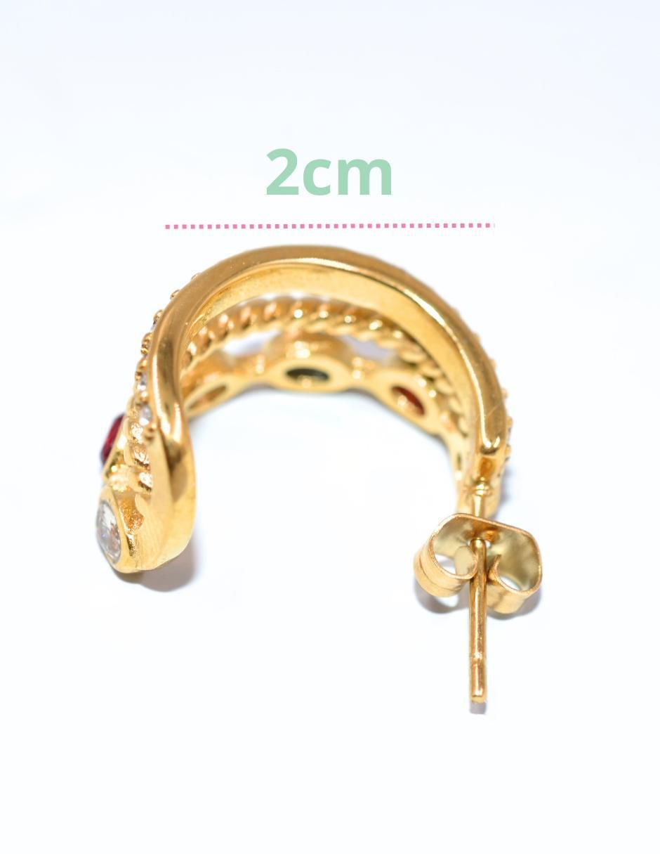 Aretes de media luna Media Luna con acabado brillante 4