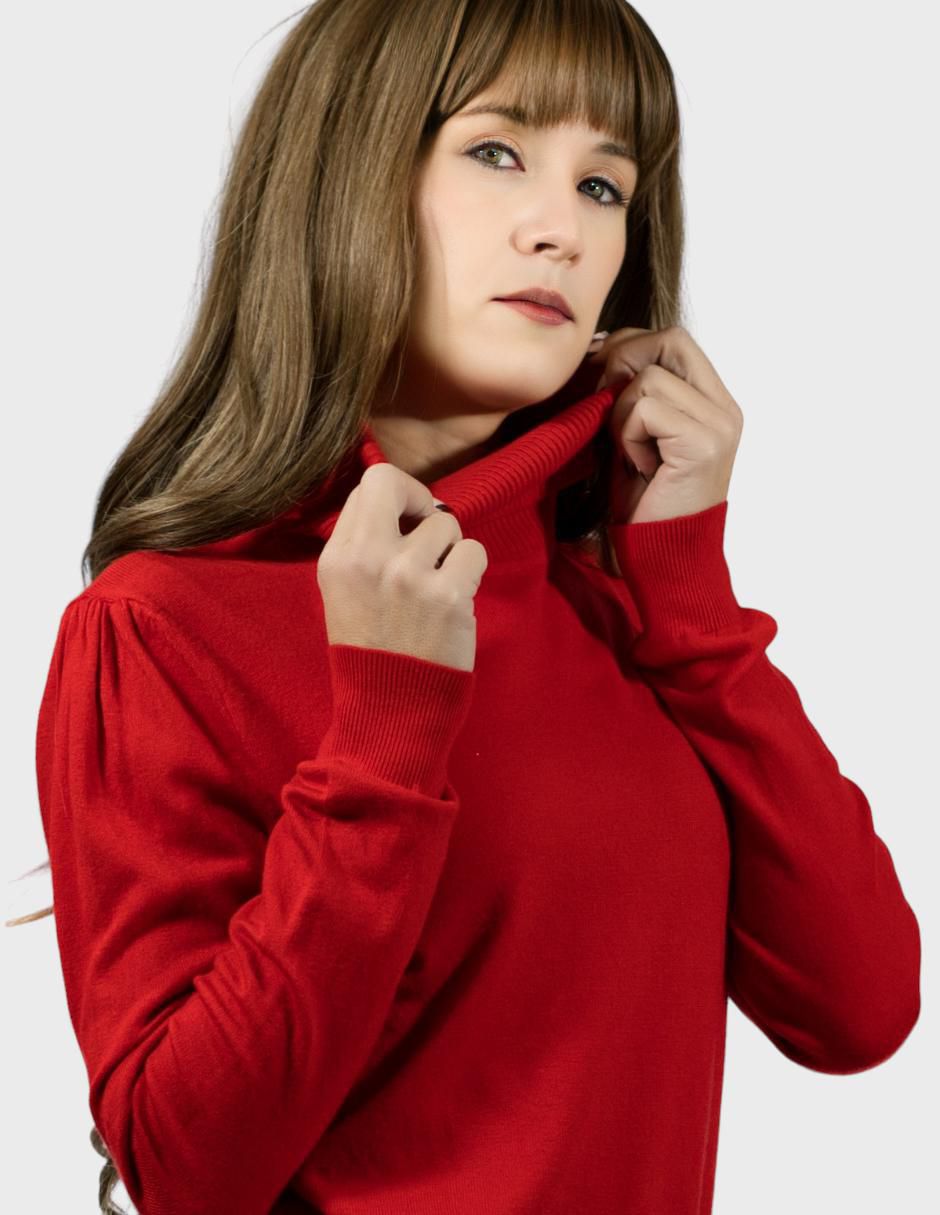 Suéter cuello tortuga para mujer