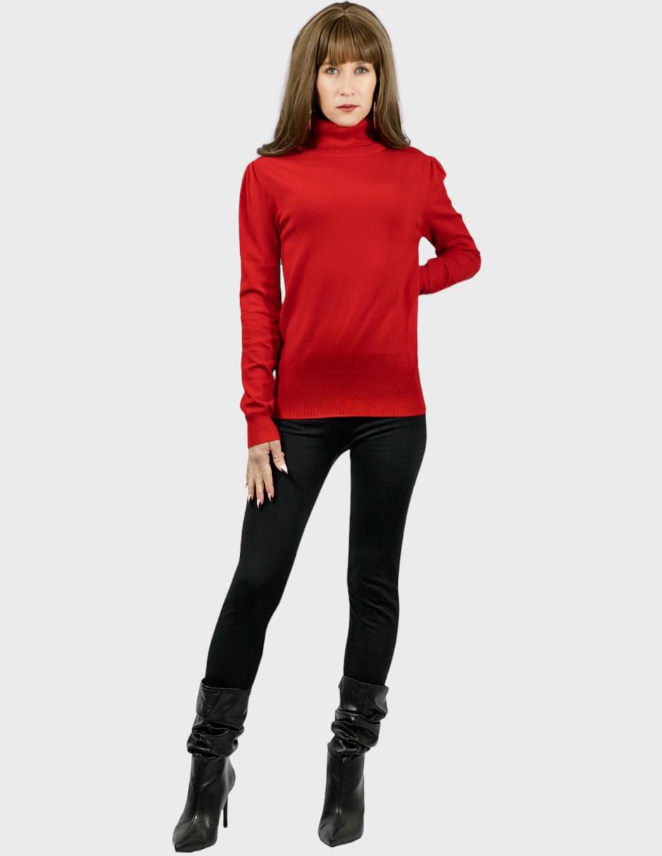 Suéter cuello tortuga para mujer