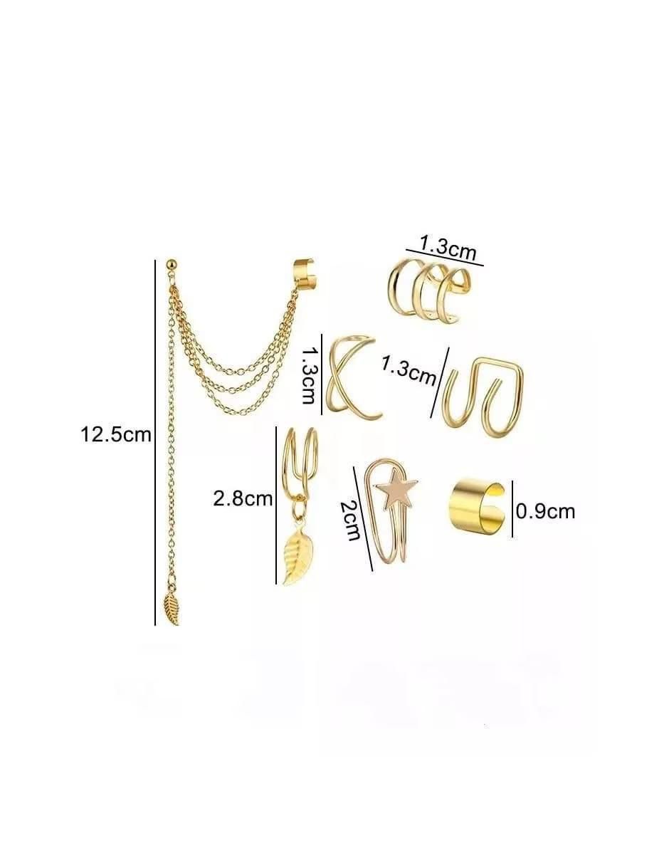 Set de aretes con acabado brillante 3