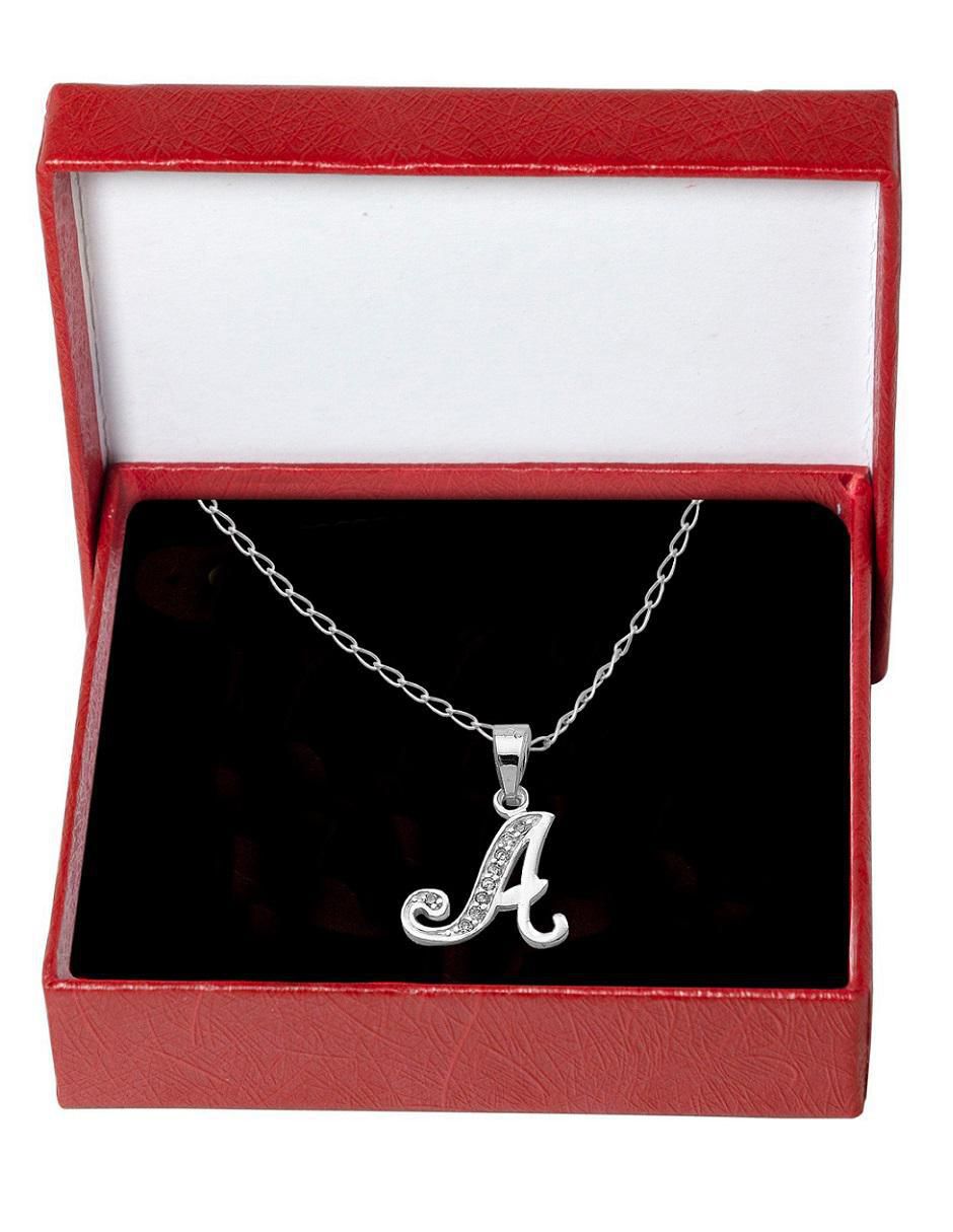 Collar de letra a de plata P 925 2