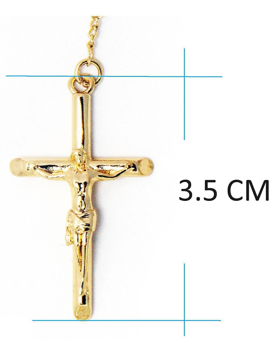 Collar de cruz 18 K 5