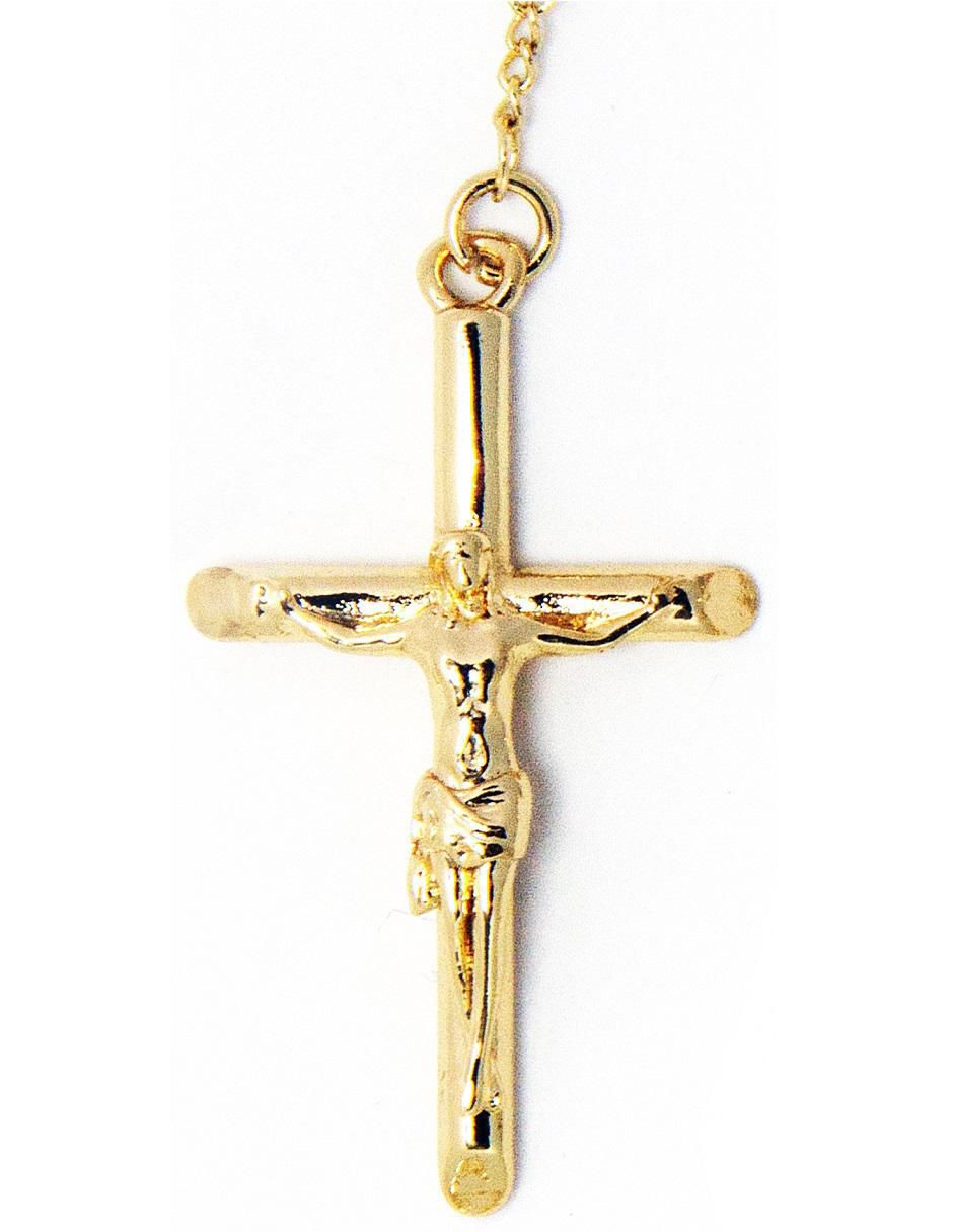 Collar de cruz 18 K 3
