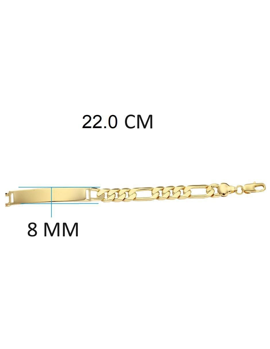Pulsera 18 K con acabado chapa de oro 4