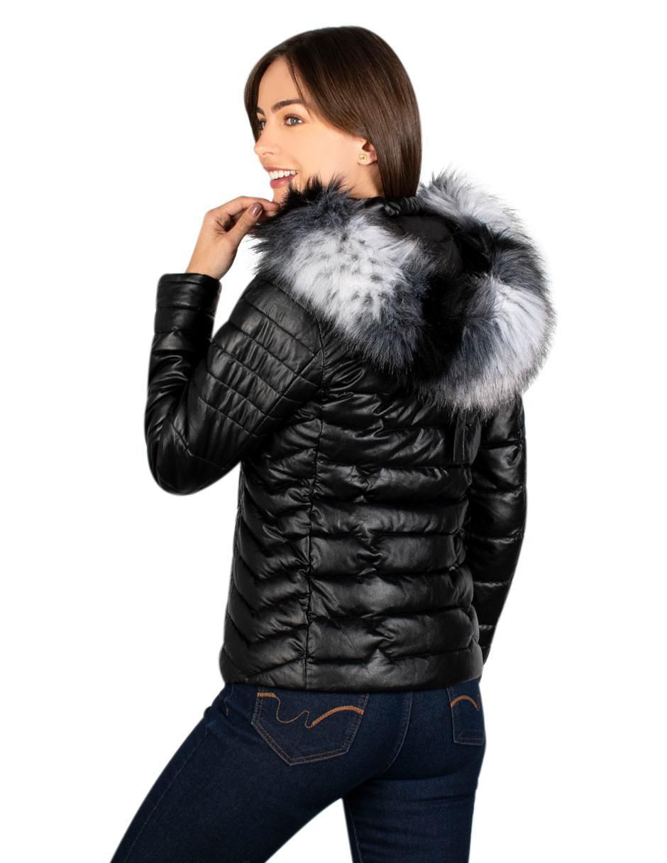 Chamarra acolchada impermeable para mujer 4