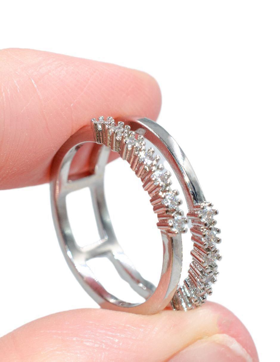 Anillo Elegance Silver zirconia 3