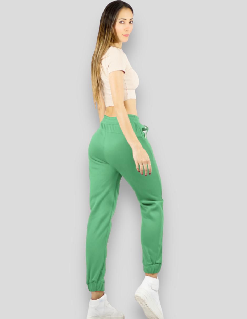 Pants regular con jareta para mujer 4
