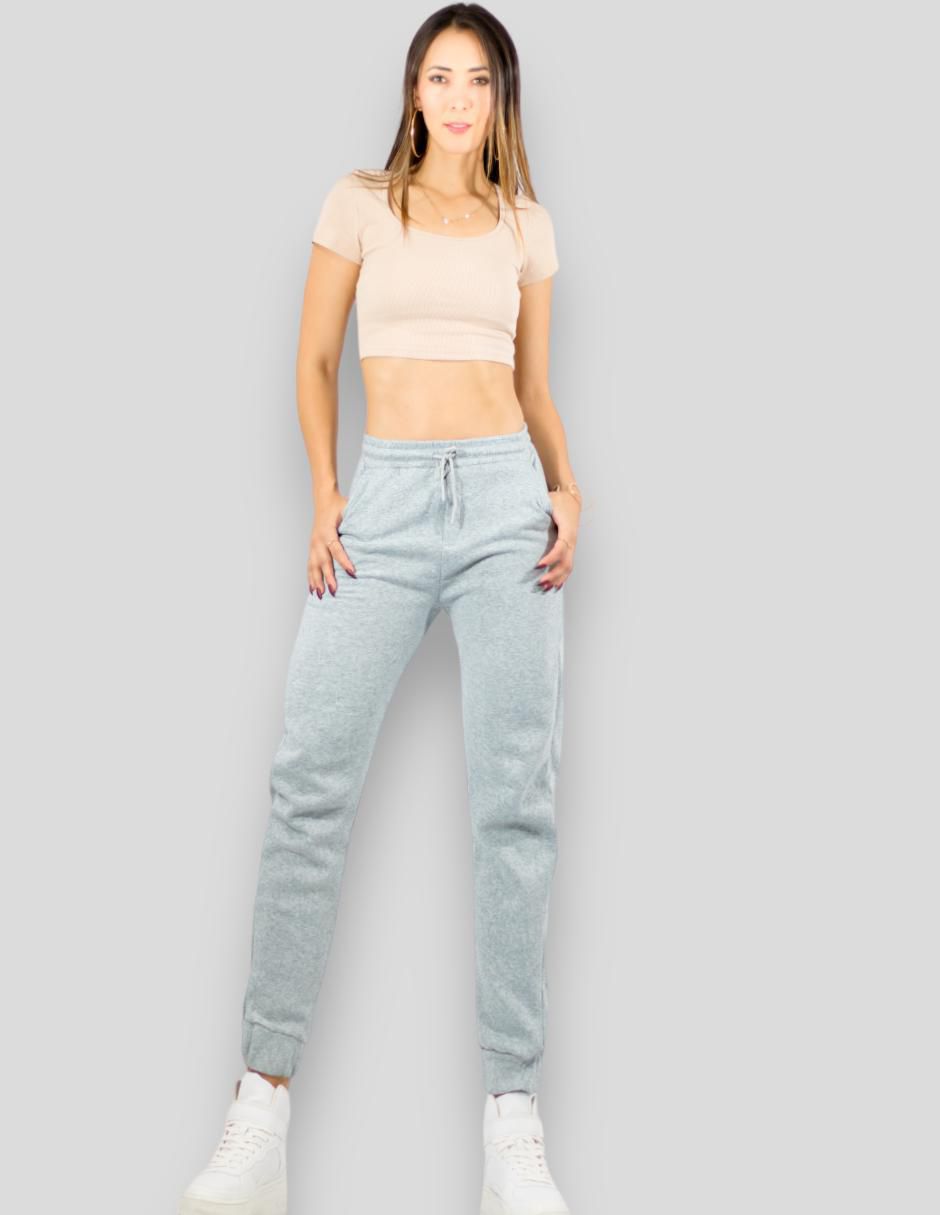 Pants regular con jareta para mujer 2