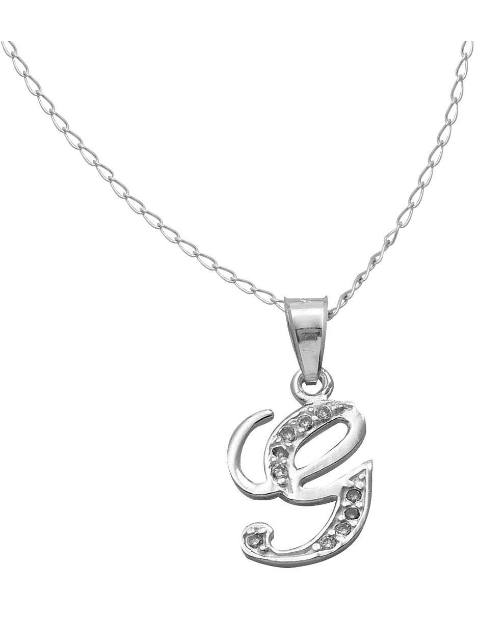 Collar de letra g de plata P 925 2