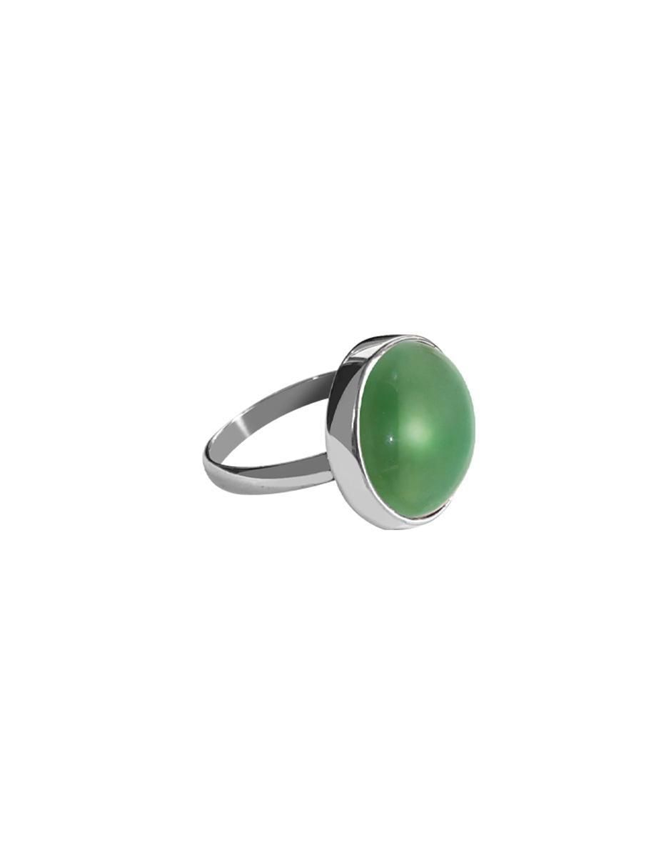 Anillo Enrique Garcia Jade P 925 de plata cuarzo brillante