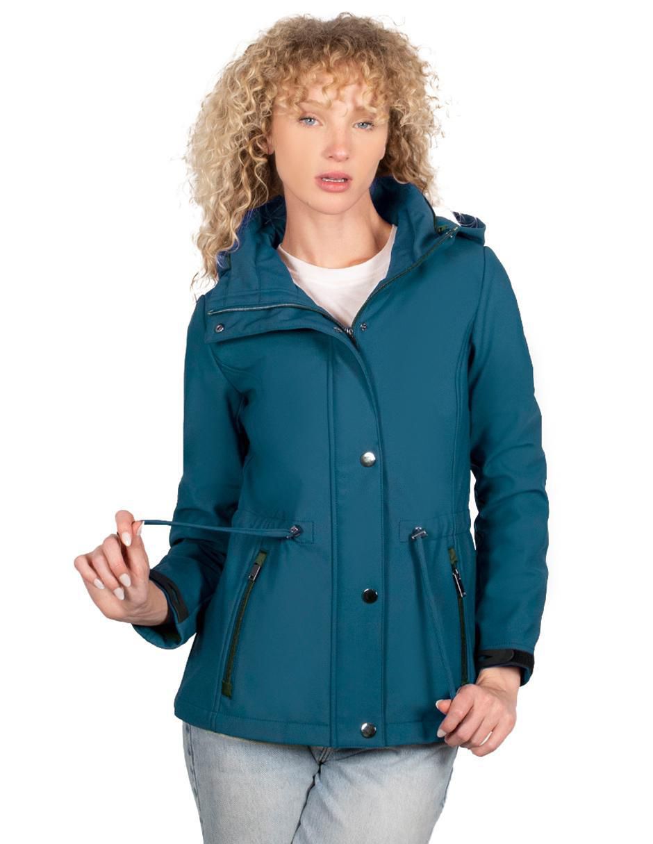 Chamarra parka impermeable para mujer