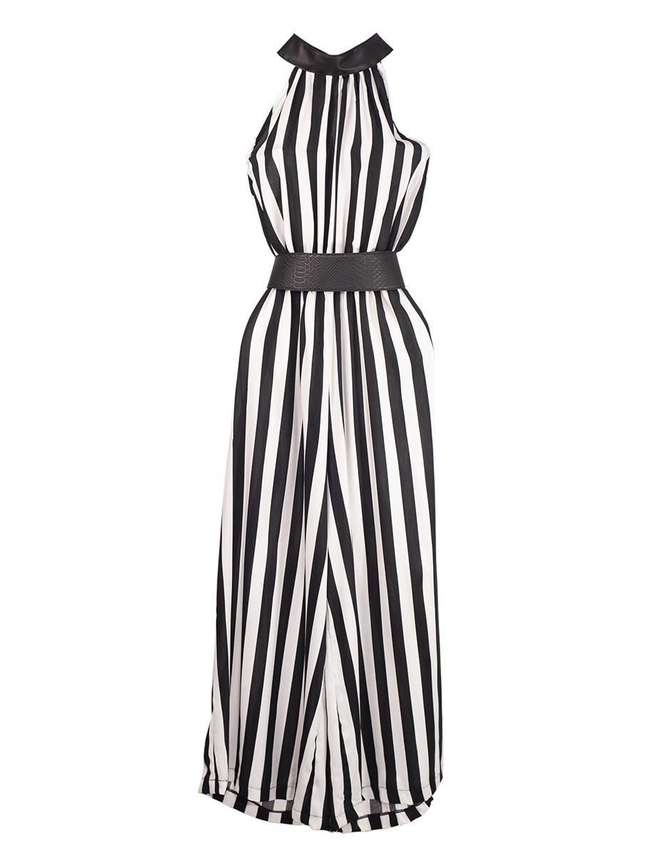 Jumpsuit estampado a rayas para mujer 12