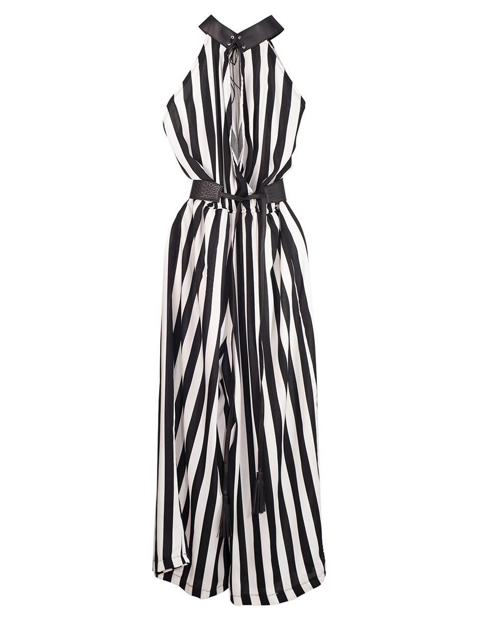 Jumpsuit estampado a rayas para mujer 14