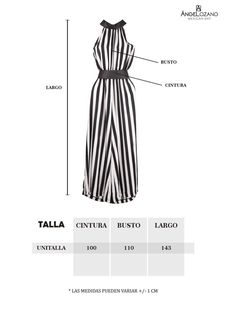 Jumpsuit estampado a rayas para mujer 16