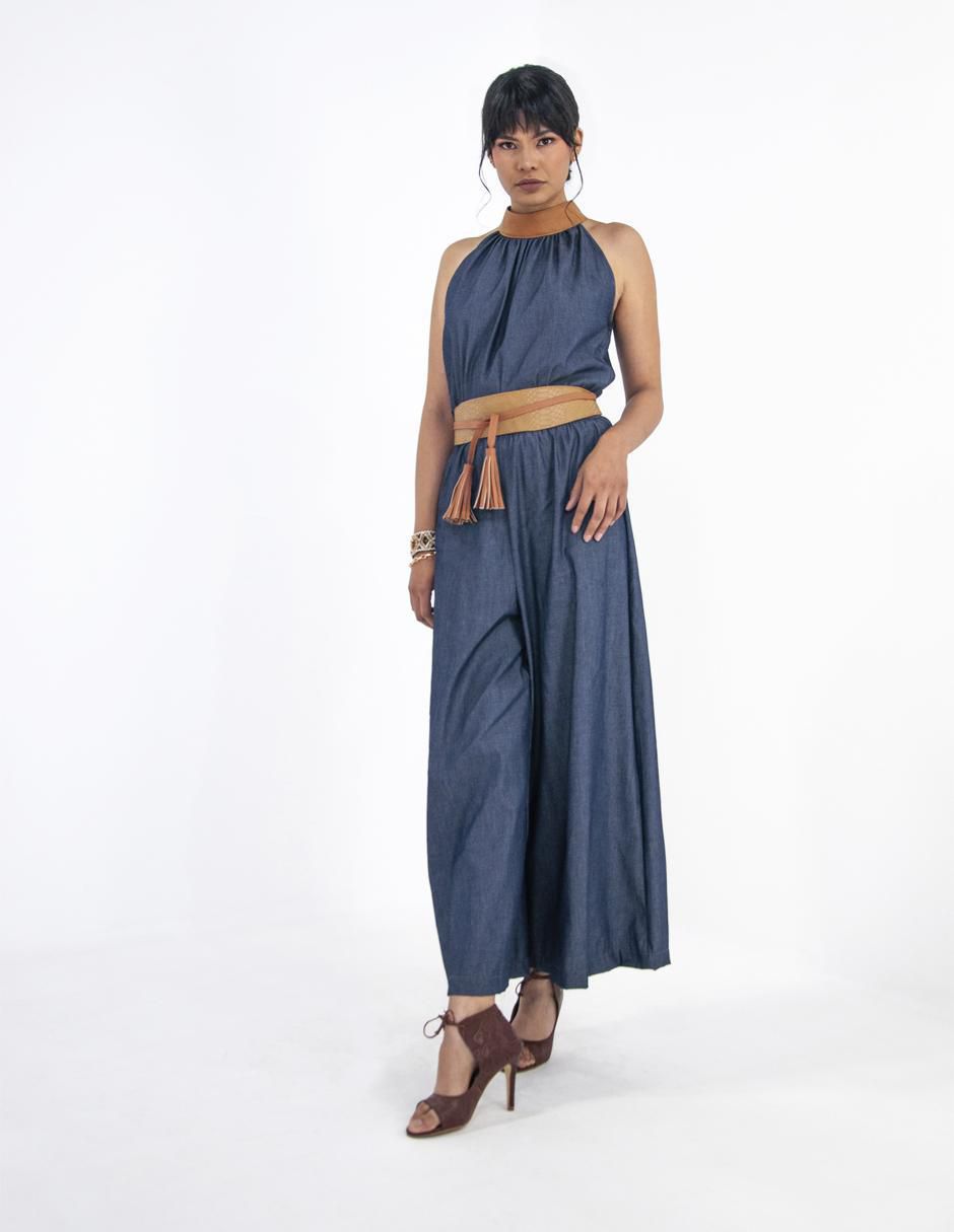 Jumpsuit estampado a rayas para mujer 3