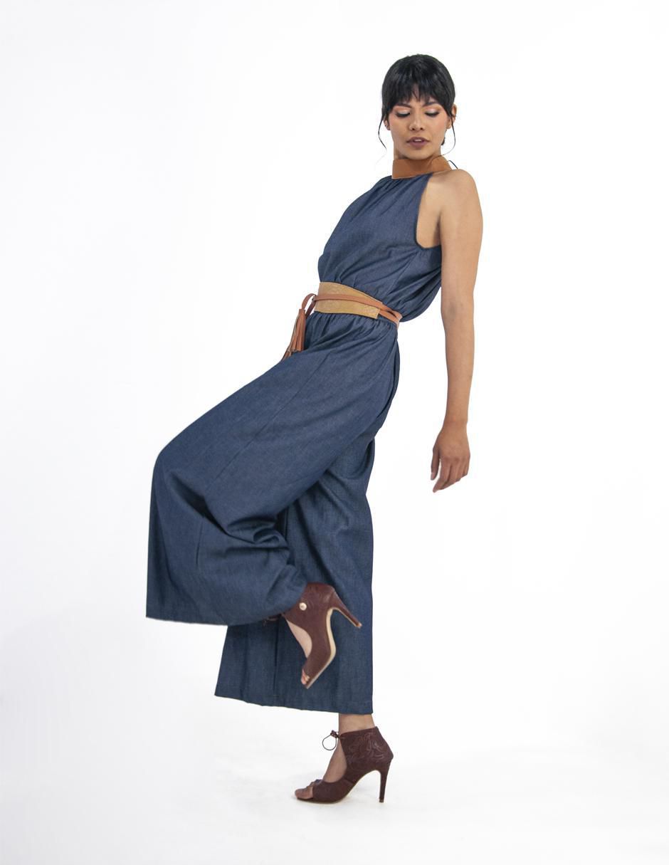 Jumpsuit estampado a rayas para mujer 2