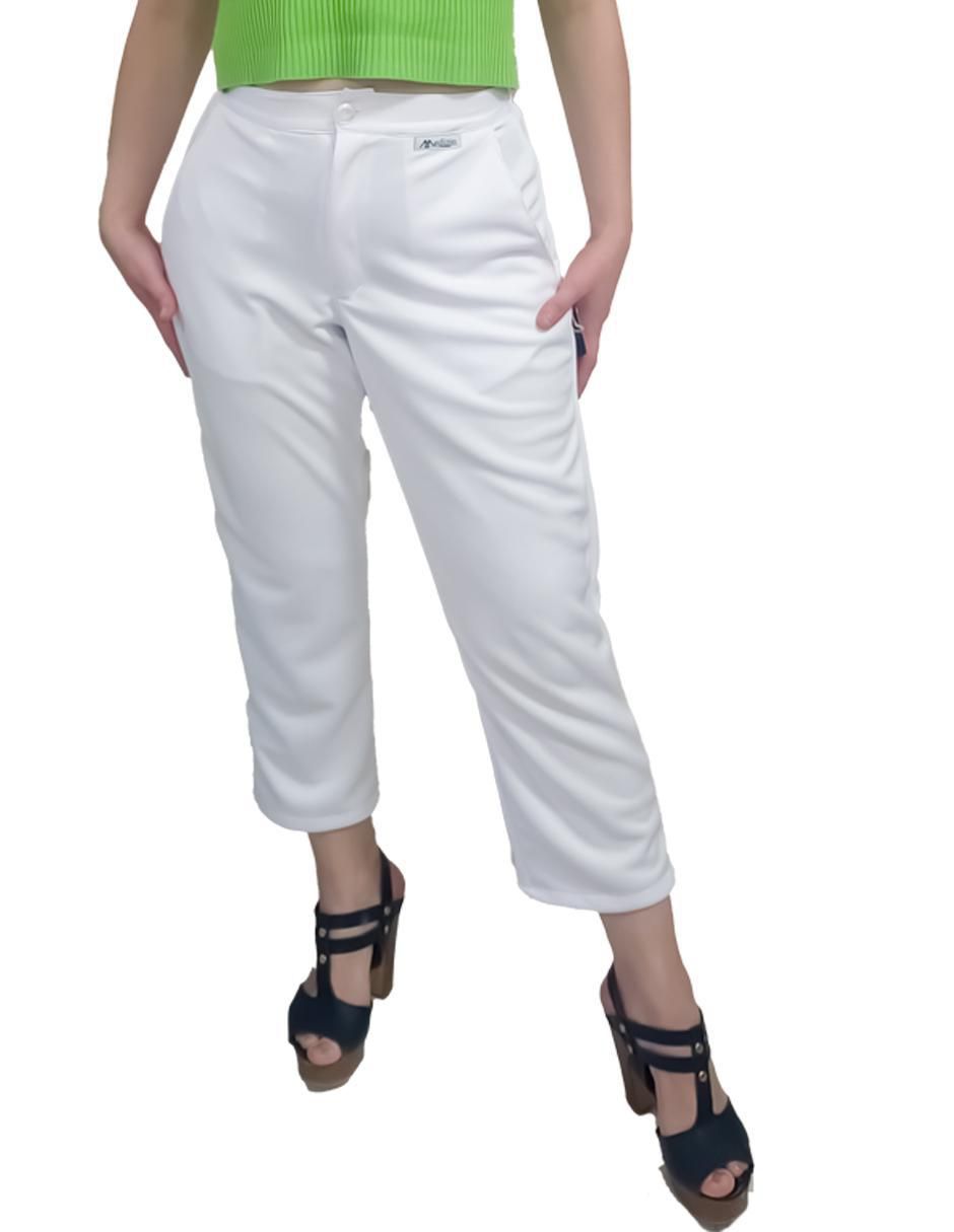 Pantalón capri Roman Fashion slim para mujer