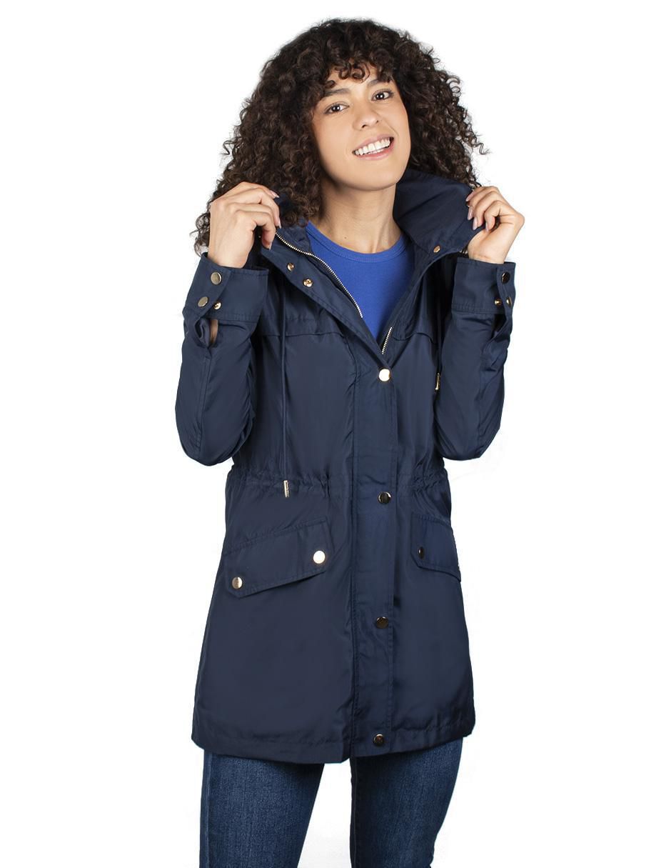 Chamarra parka impermeable para mujer