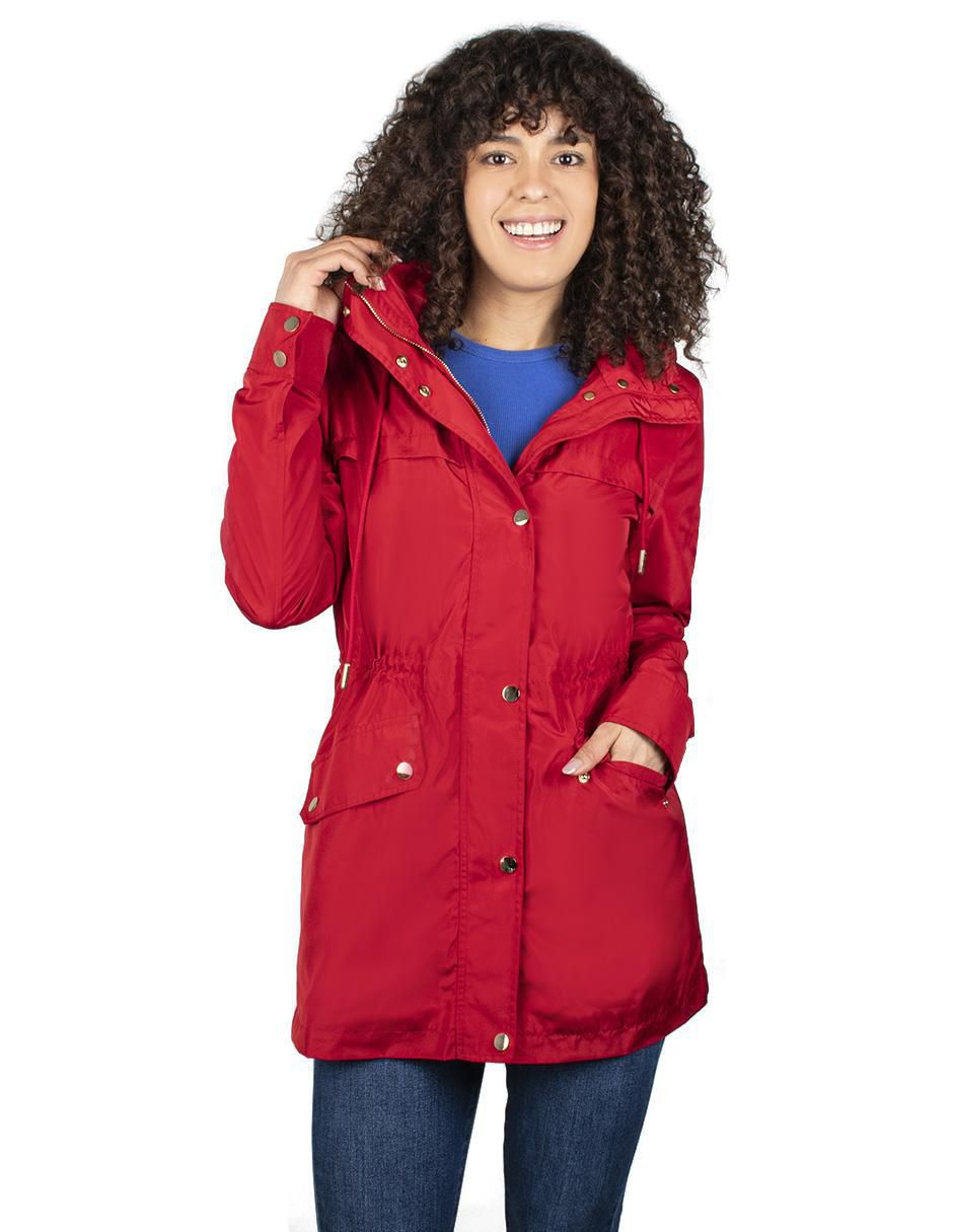 Chamarra parka impermeable para mujer