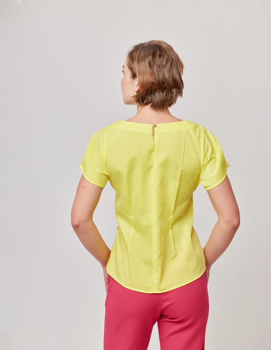 Blusa manga corta para mujer 7