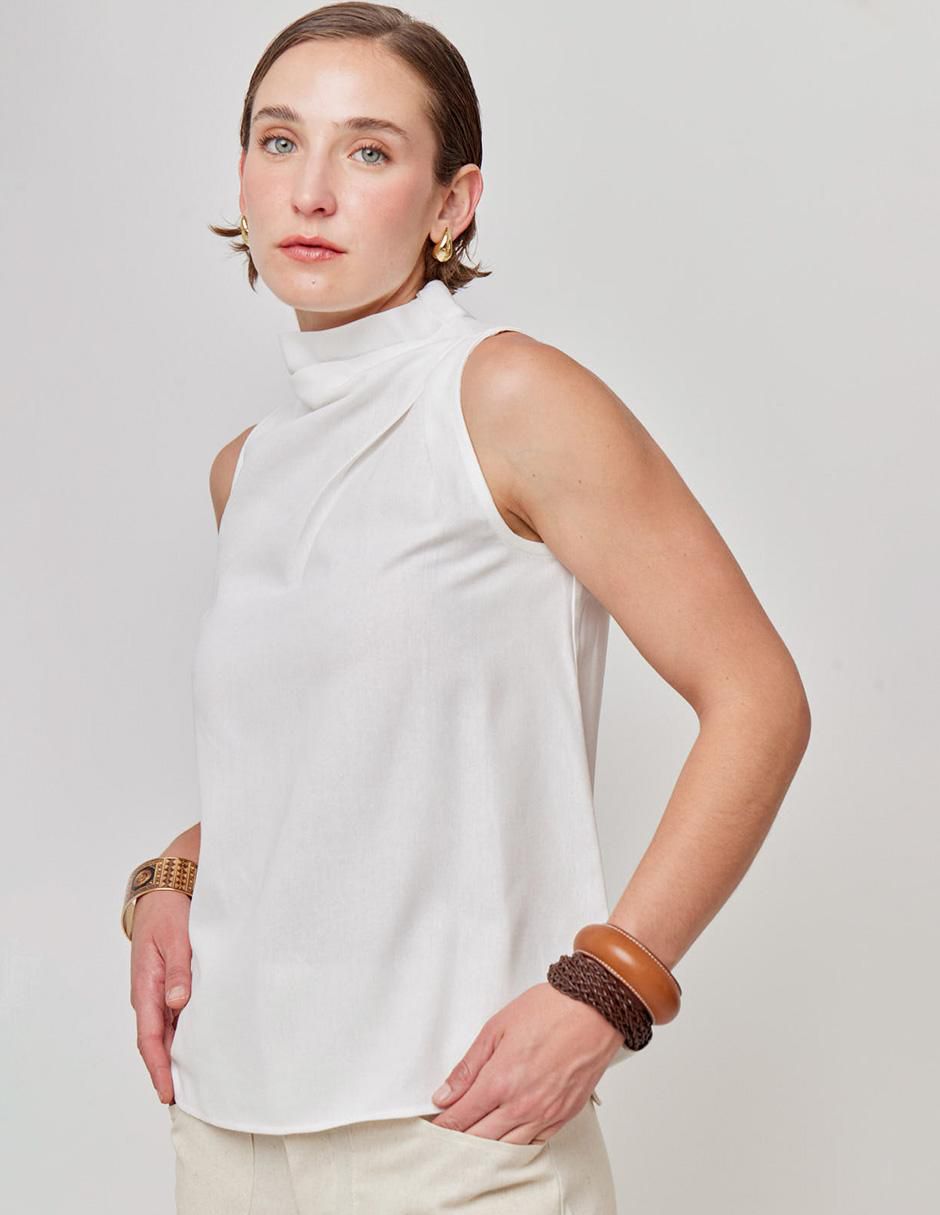 Blusa Linea Pura sin manga para mujer Suburbia