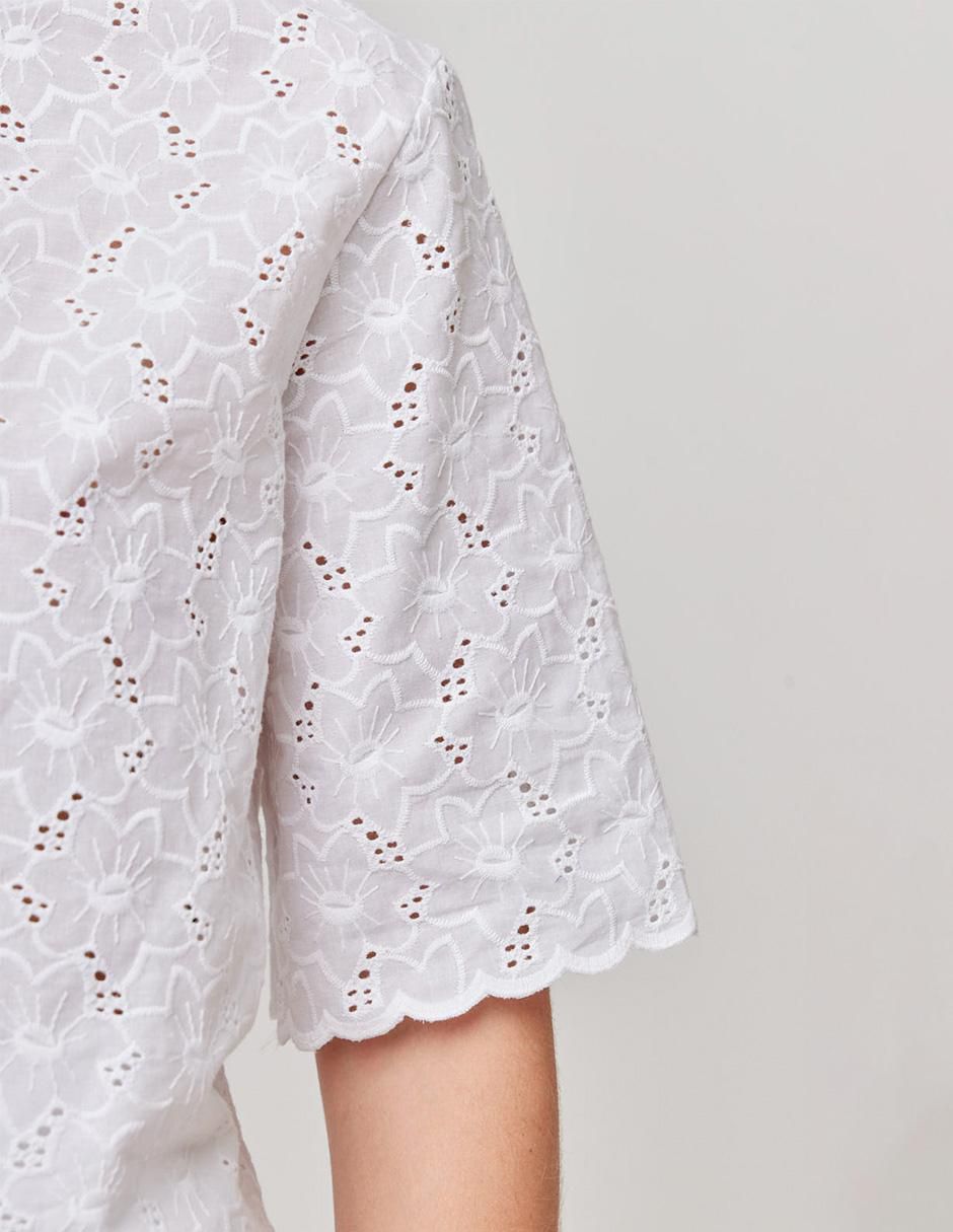 Blusa manga corta para mujer 4