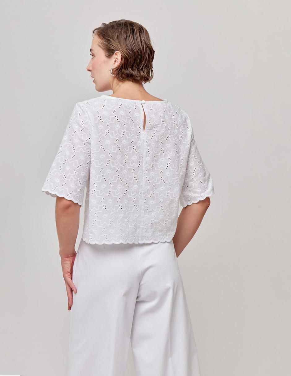 Blusa manga corta para mujer 5