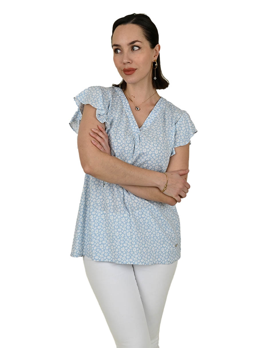 Blusa manga corta para mujer 1