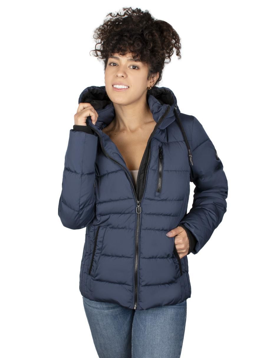 Chamarra acolchada impermeable para mujer