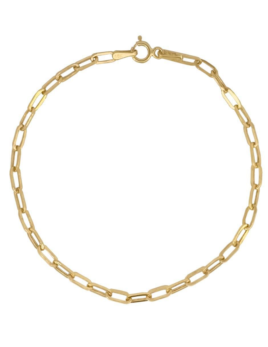 Pulsera de oro 10 K con acabado pulido