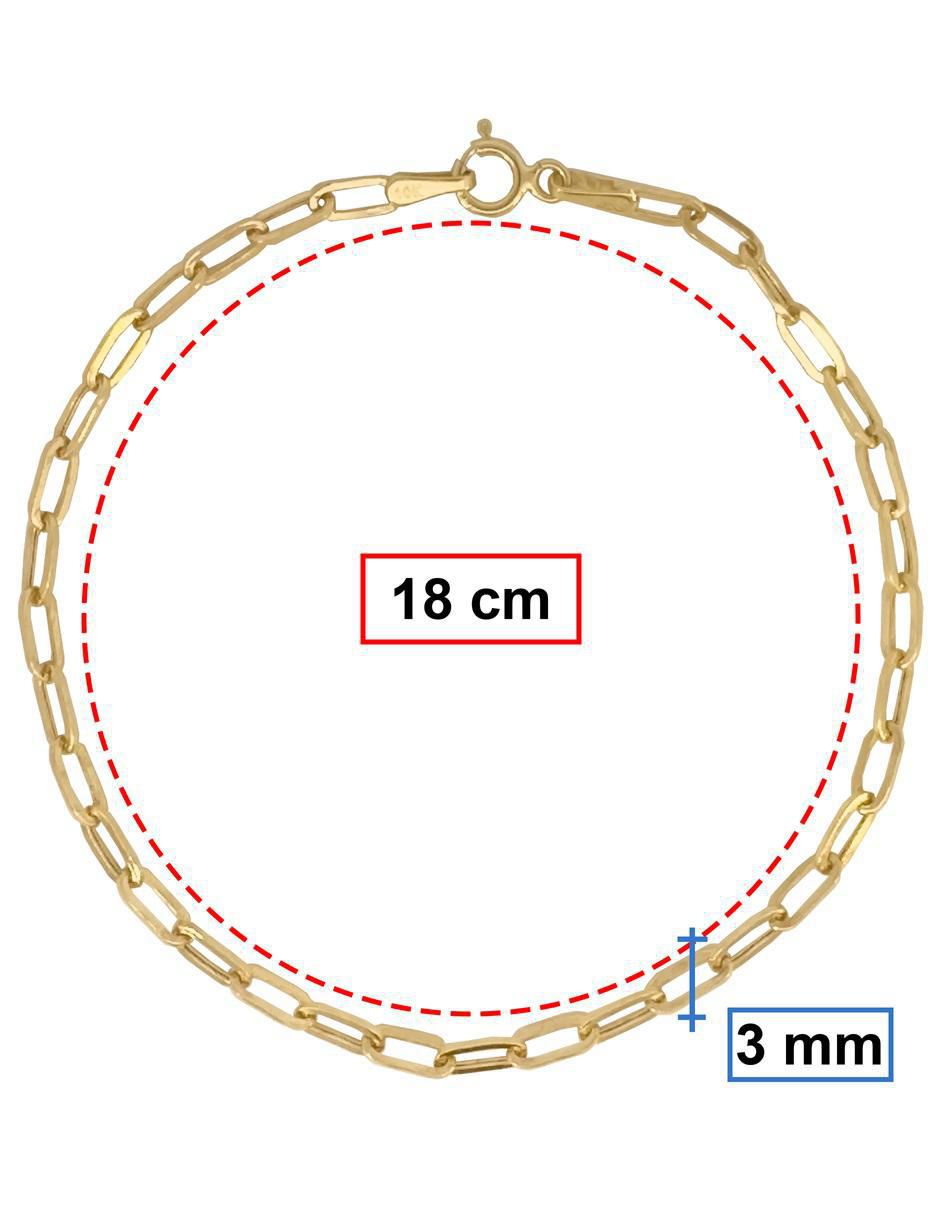 Pulsera de oro 10 K con acabado pulido 4