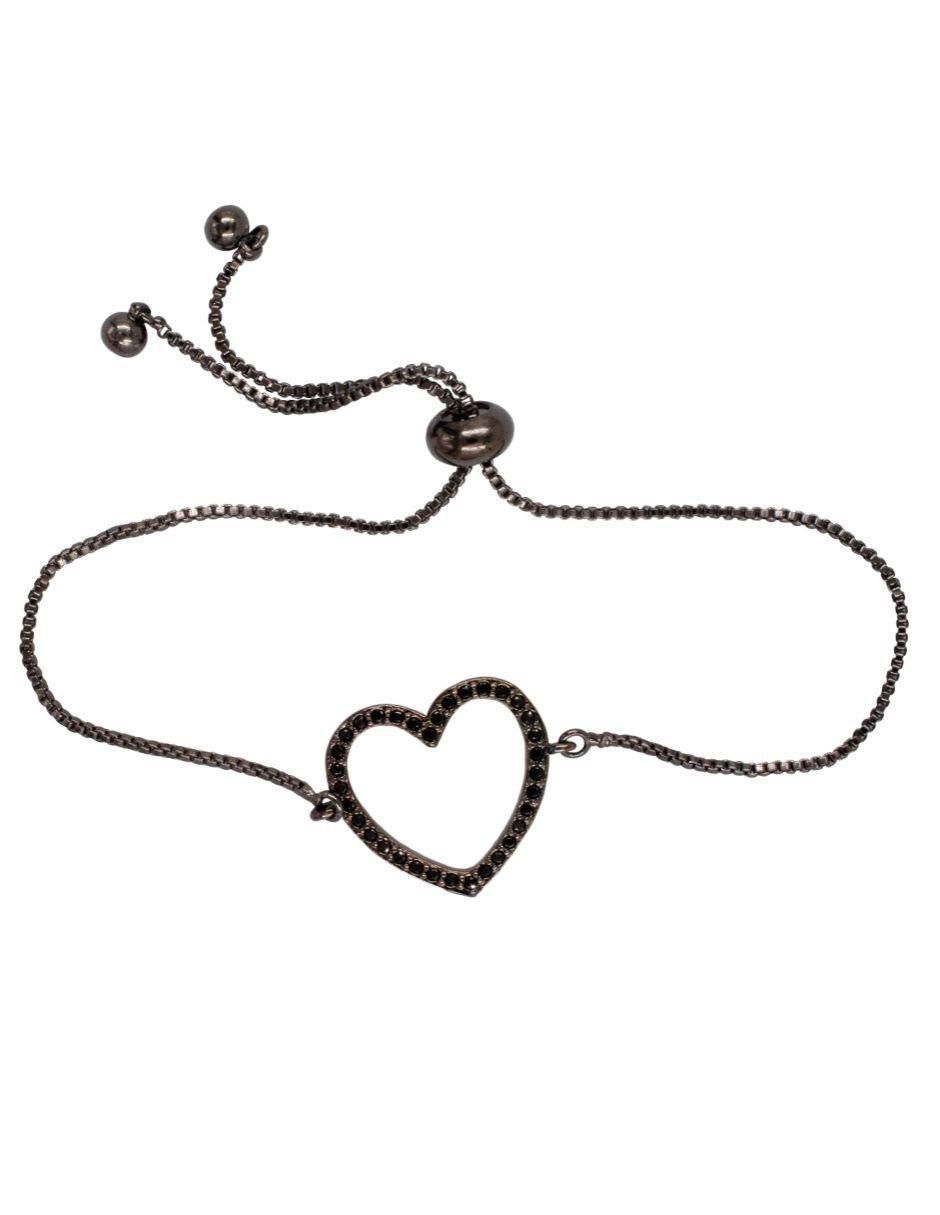 Pulsera Amor con acabado baño rodio