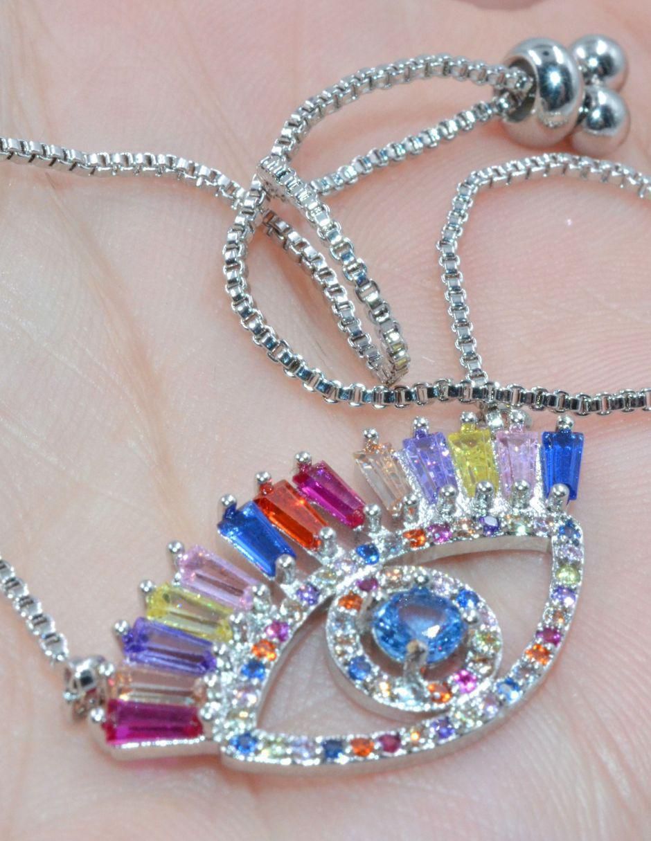Pulsera Turco con acabado baño rodio 3
