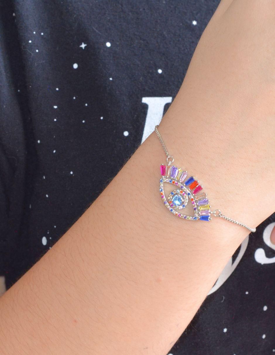 Pulsera Turco con acabado baño rodio 5