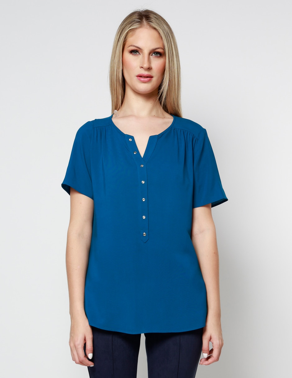 Blusa manga corta para mujer 1