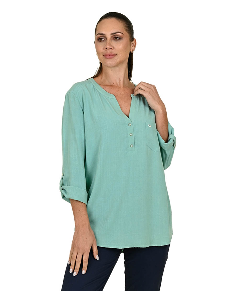 Blusa manga 3/4 para mujer 1