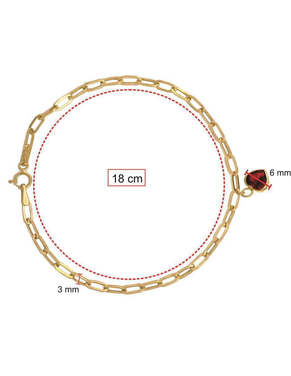 Pulsera de oro 10 K con acabado pulido 4
