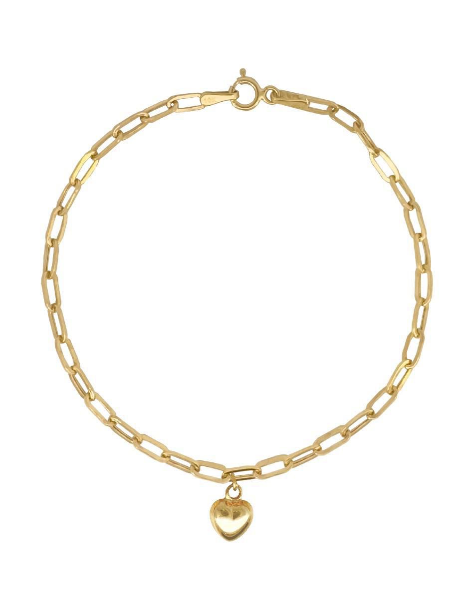 Pulsera de oro 10 K con acabado pulido Pulsera de oro 10 K con acabado pulido