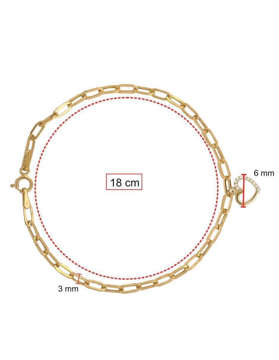 Pulsera de oro 10 K con acabado pulido 4