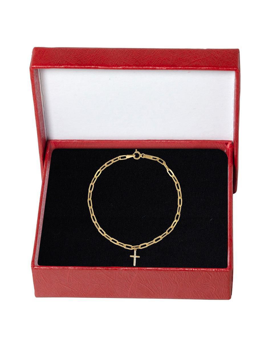 Pulsera de oro 10 K con acabado pulido 3