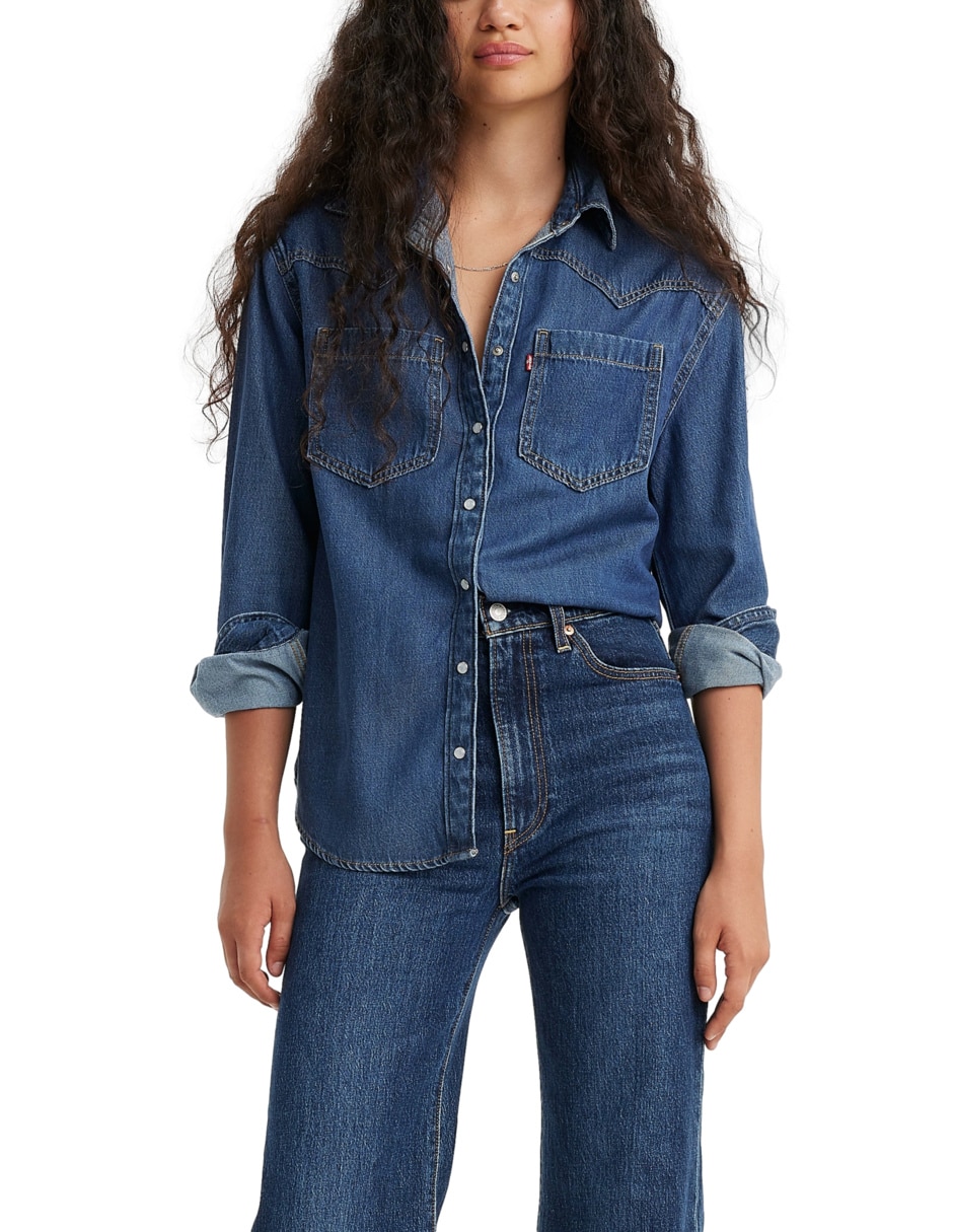 Blusa Levi's manga larga para mujer Liverpool