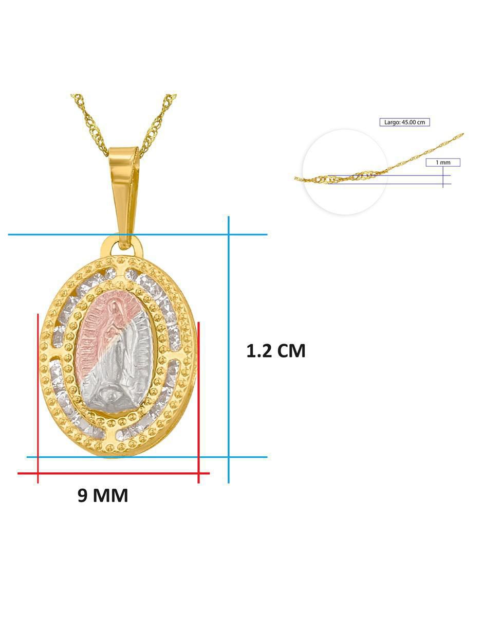 Collar ovalado de oro 10 K 5