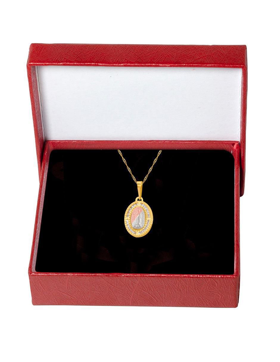 Collar ovalado de oro 10 K 4