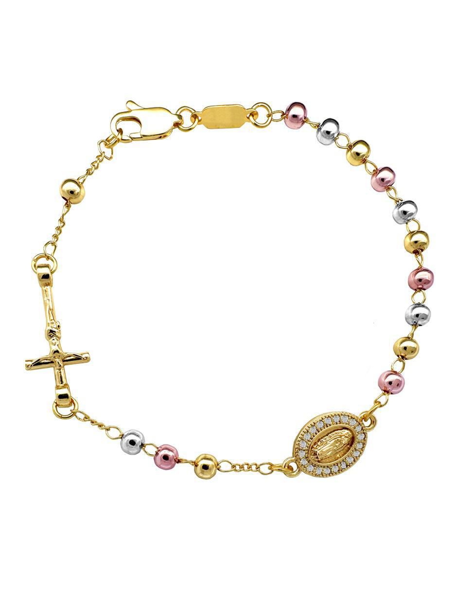 Pulsera con acabado chapa de oro