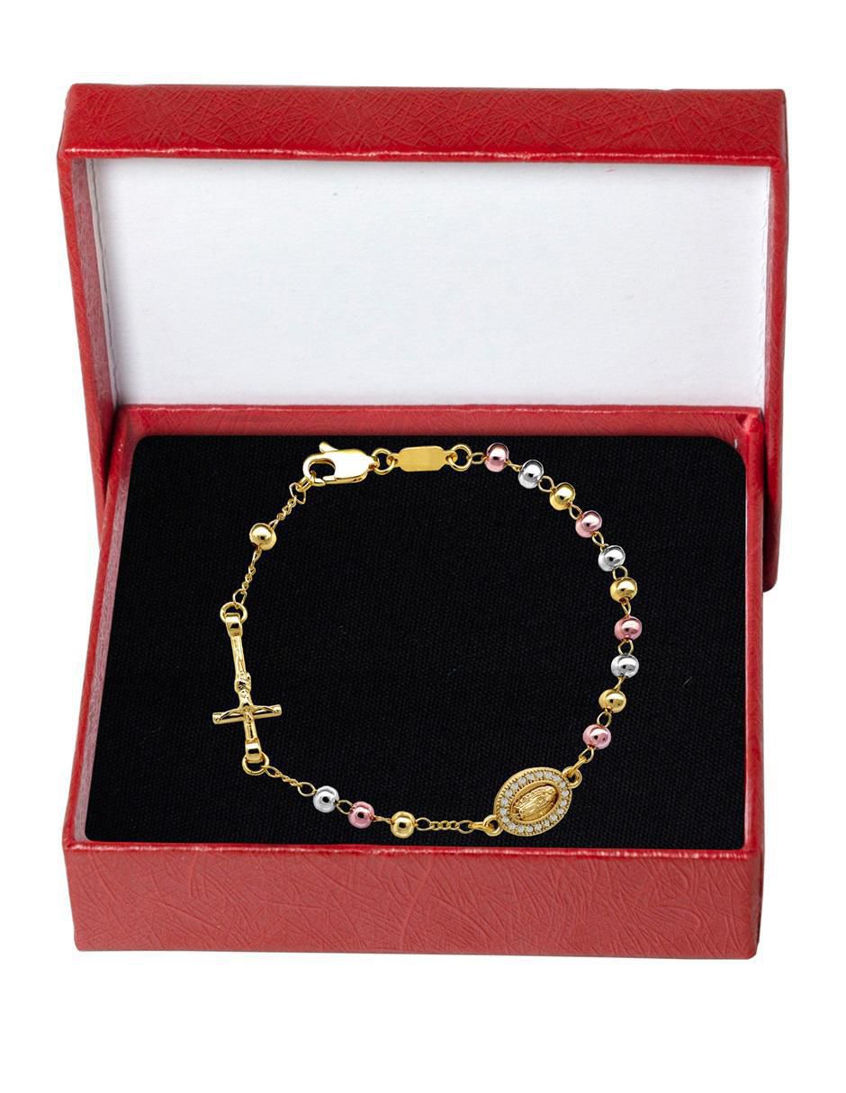 Pulsera con acabado chapa de oro 3