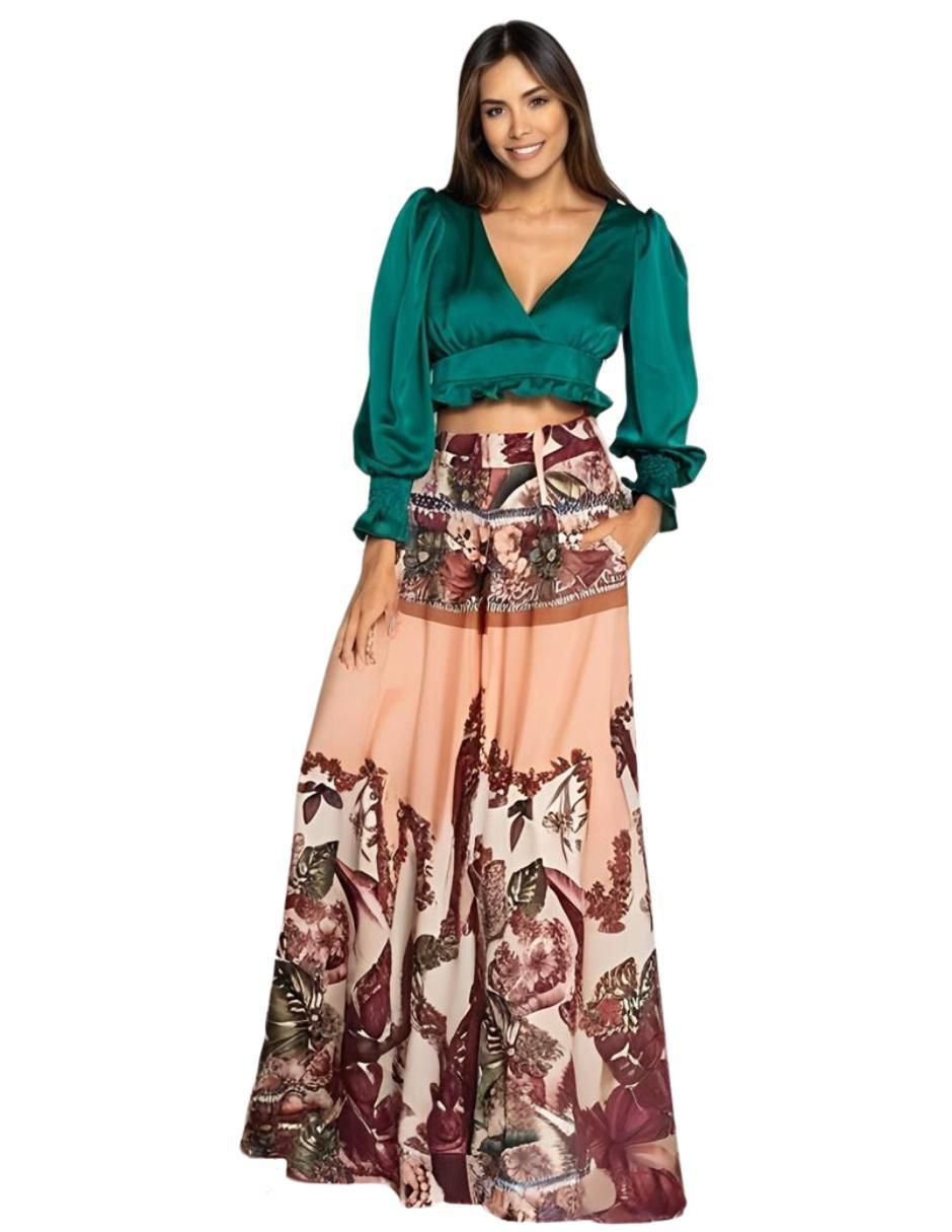 Pantalón regular amplio para mujer Pantalón regular amplio para mujer