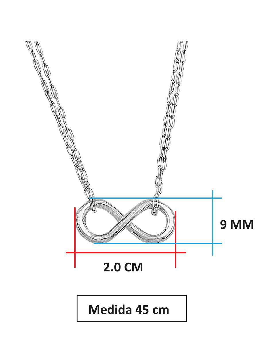 Collar de infinito de plata P 925 4