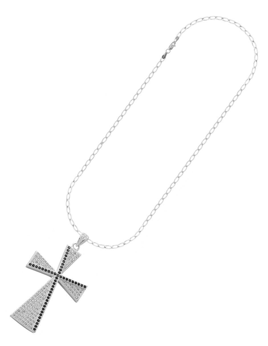Collar de cruz de plata P 925 4