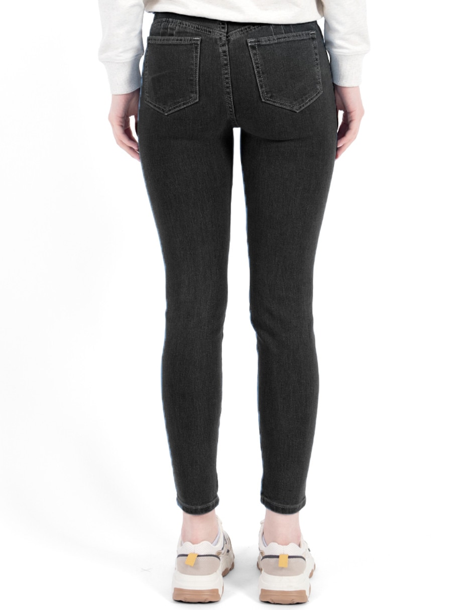 Jeans skinny corte cintura para mujer 3
